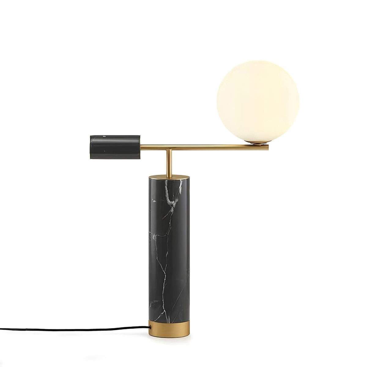Vathayre minimalistyczna lampa stołowa z marmuru