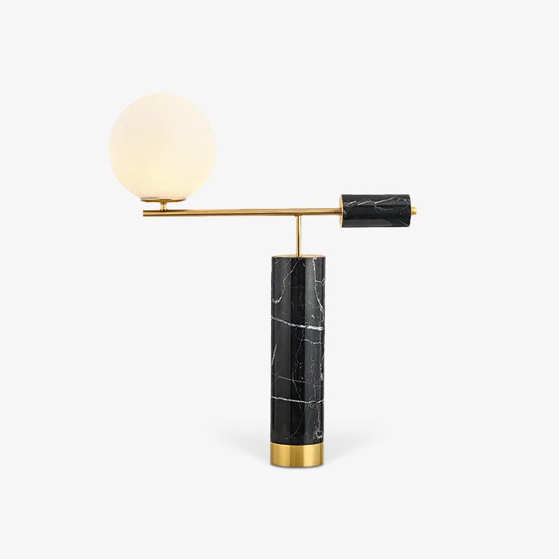 Vathayre minimalistyczna lampa stołowa z marmuru