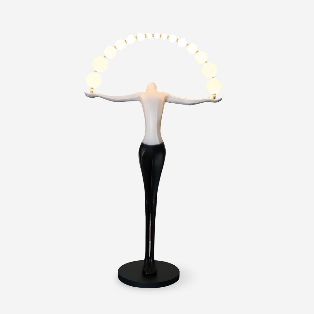 Luminara Gradient rzeźbiona zewnętrzna lampa stojąca