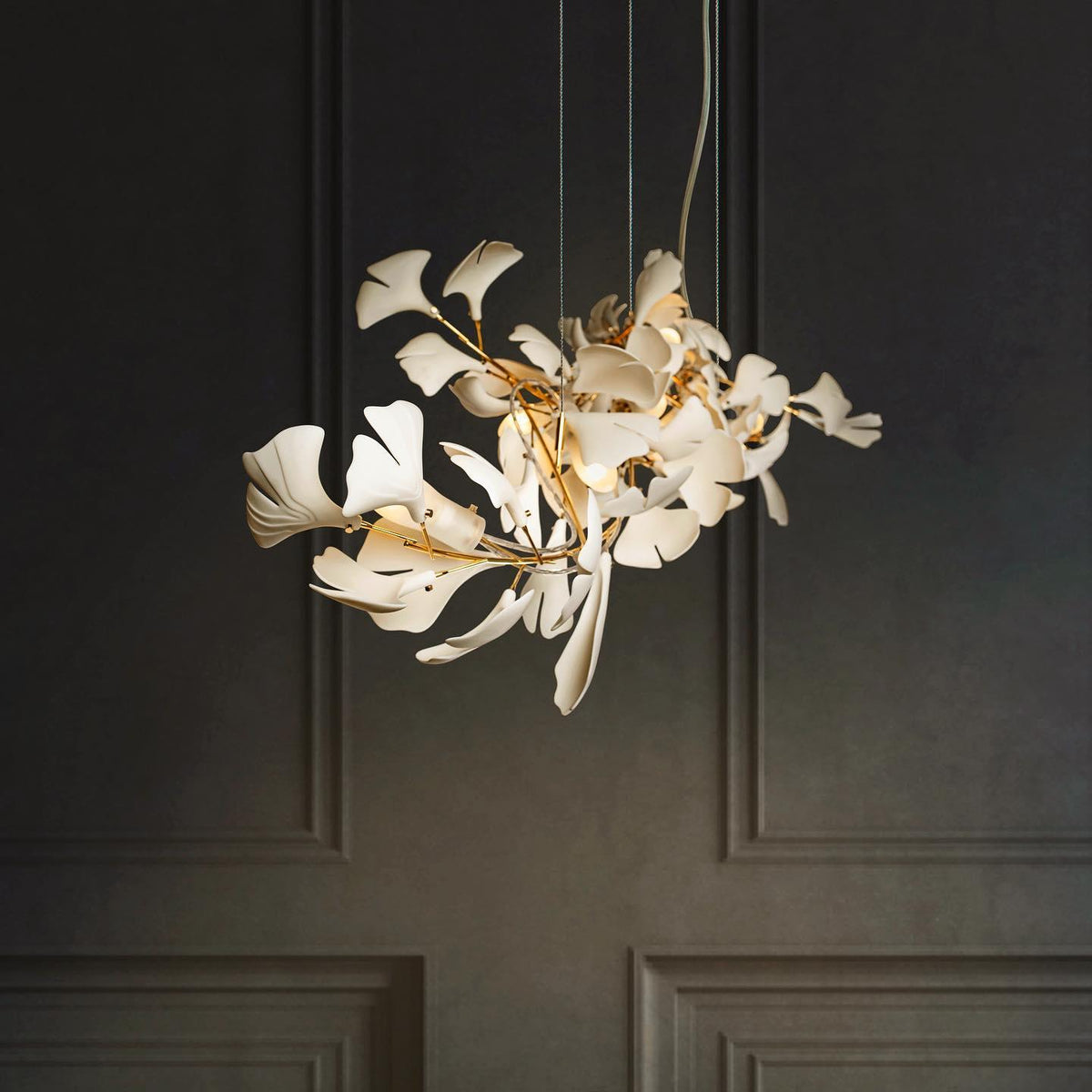 Ayla żyrandol Gingko Petal ceramika