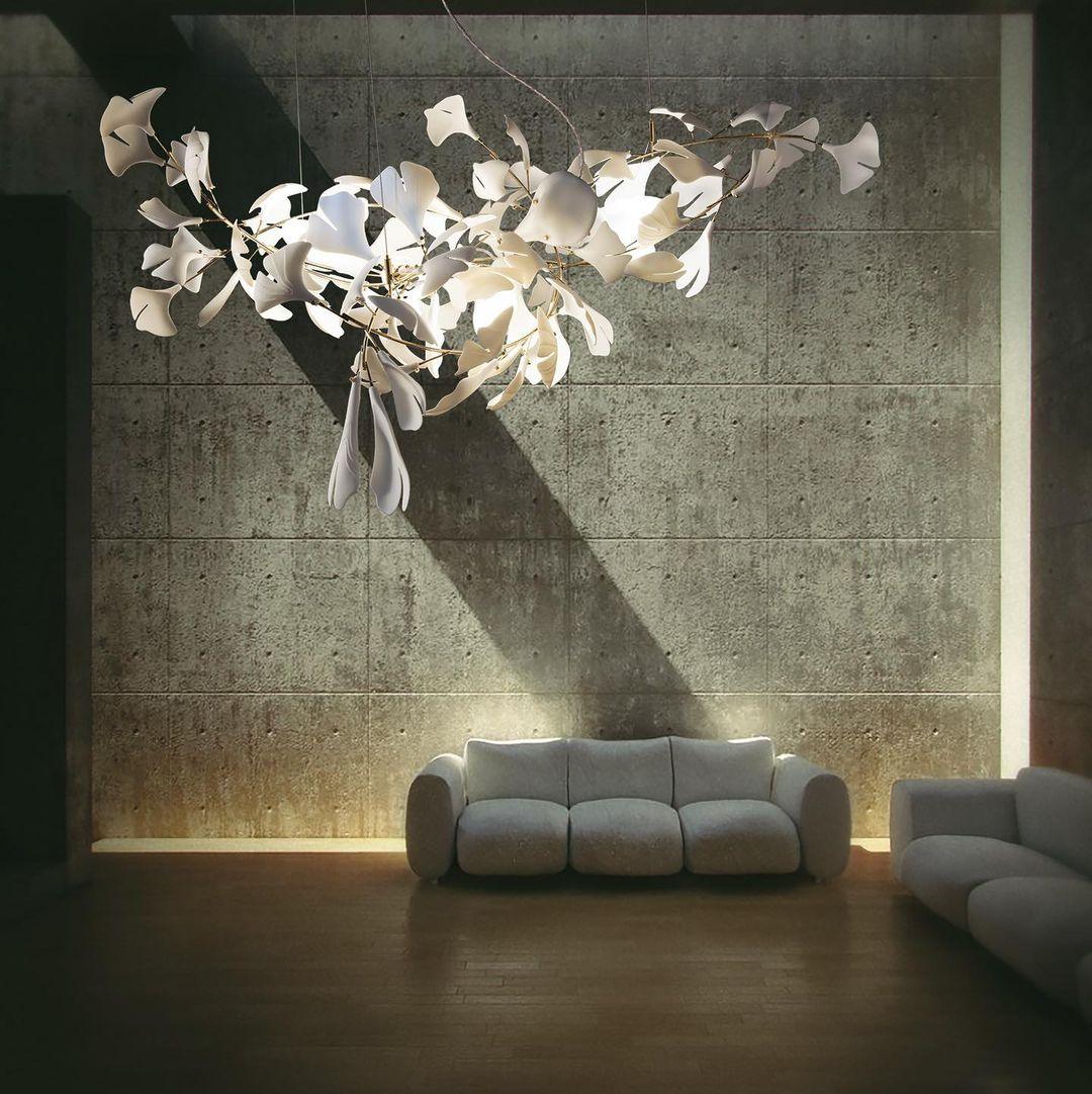 Ayla żyrandol Gingko Petal ceramika