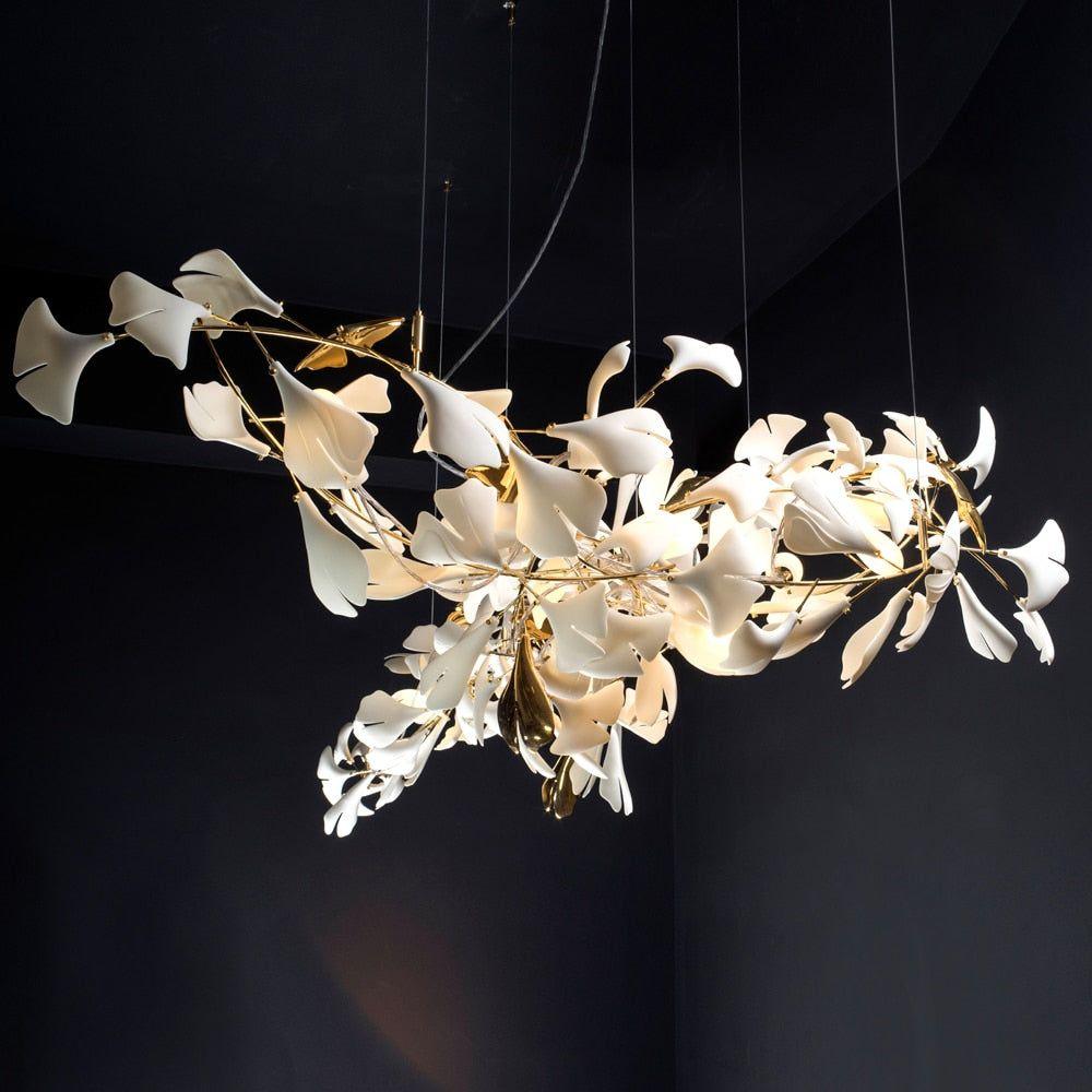 Ayla żyrandol Gingko Petal ceramika