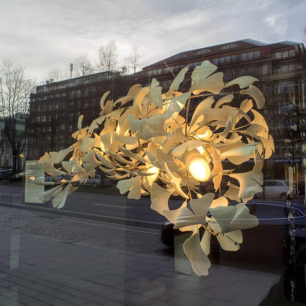 Ayla żyrandol Gingko Petal ceramika