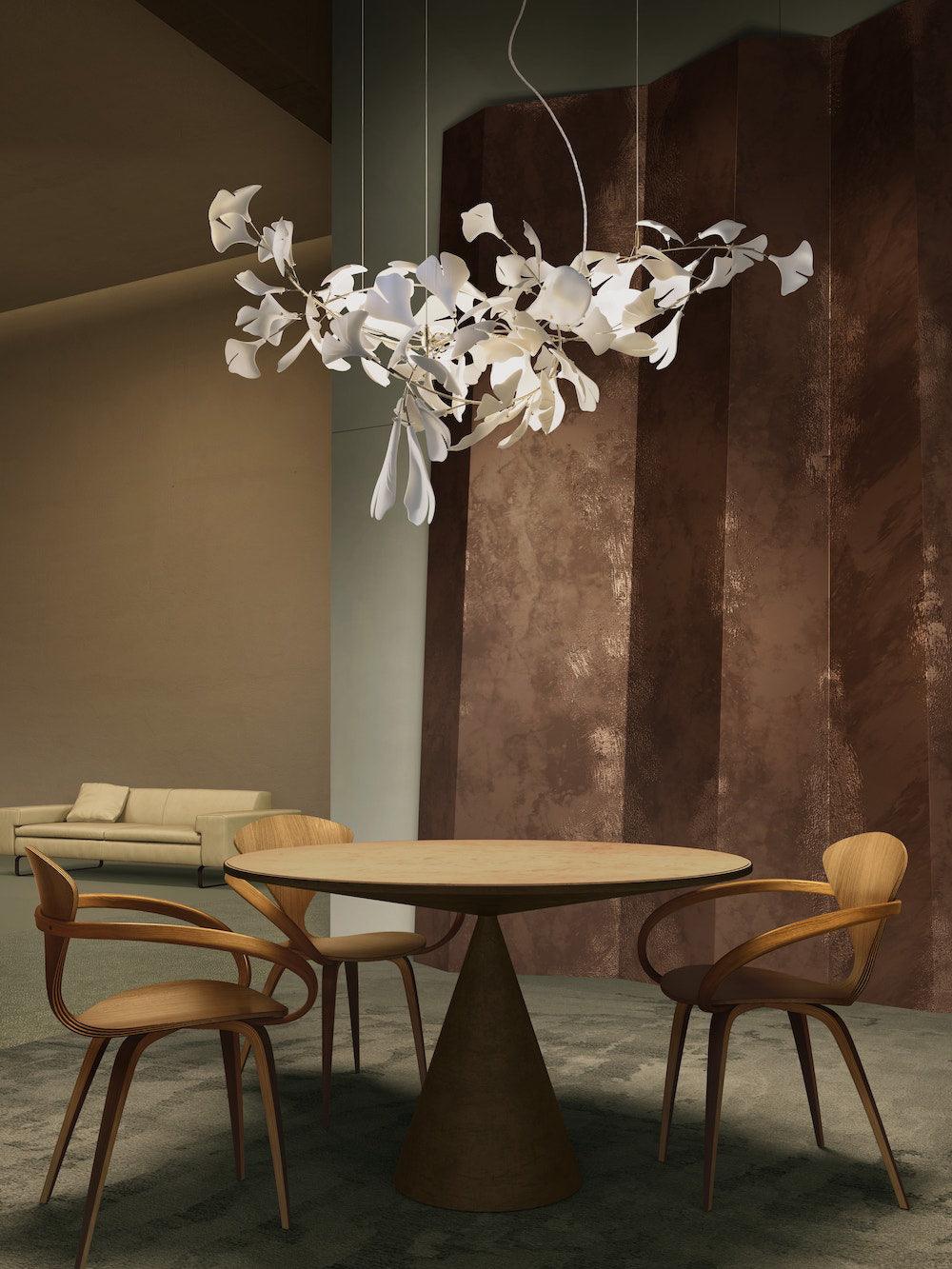 Ayla żyrandol Gingko Petal ceramika