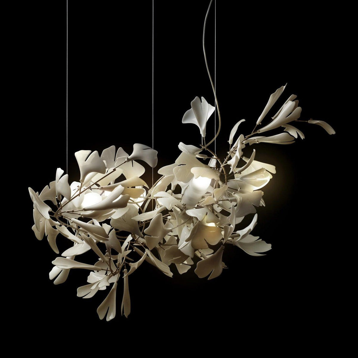 Ayla żyrandol Gingko Petal ceramika
