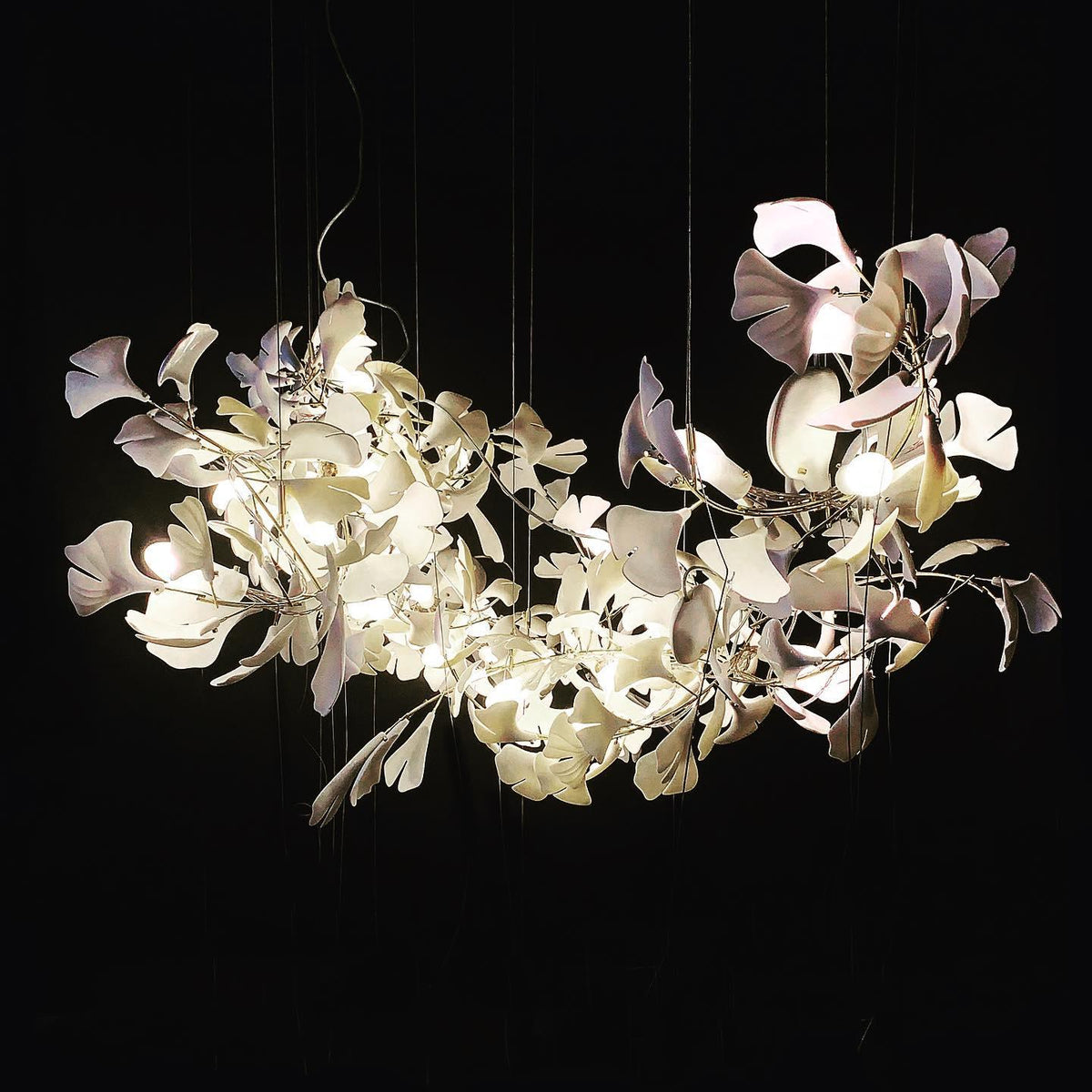 Ayla żyrandol Gingko Petal ceramika