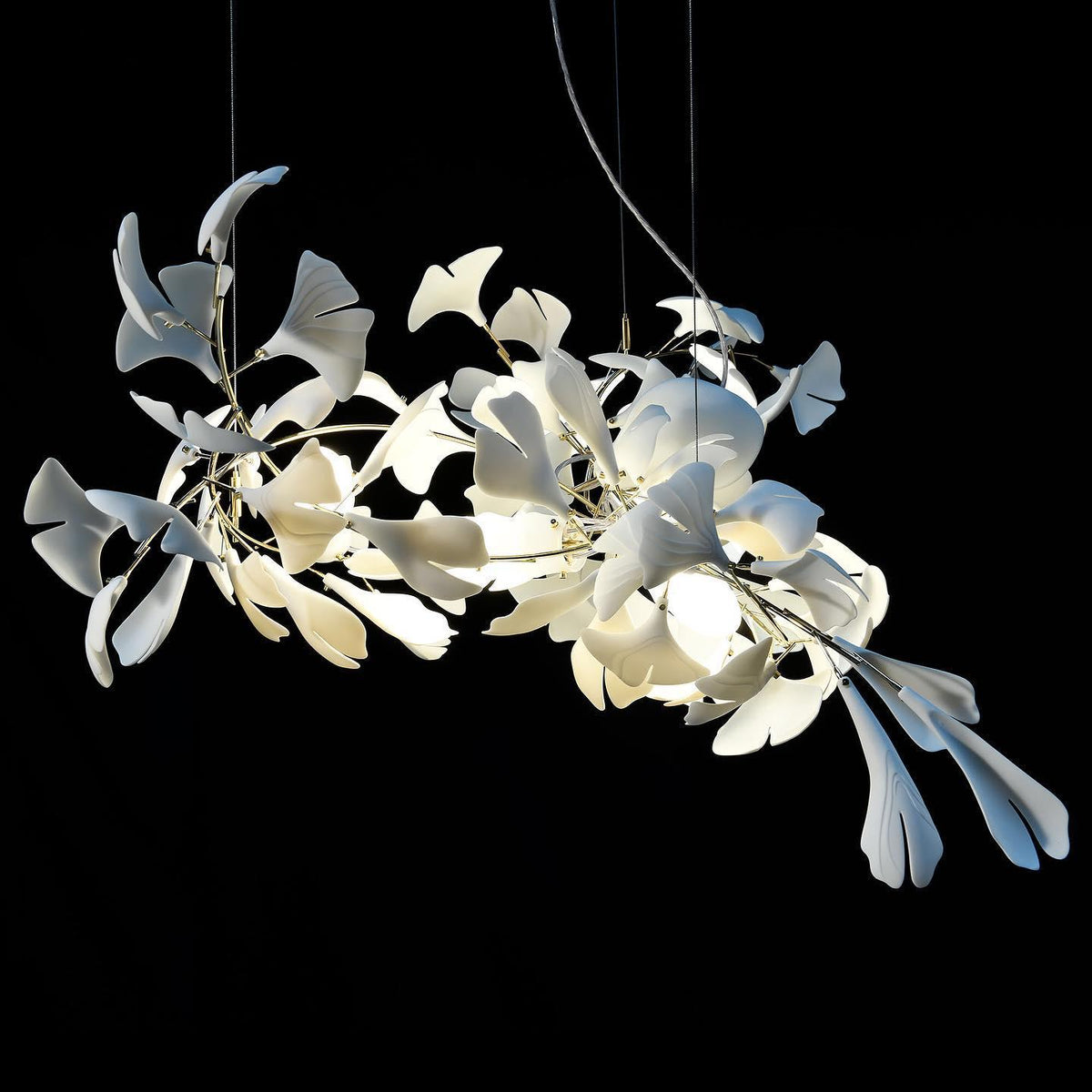 Ayla żyrandol Gingko Petal ceramika