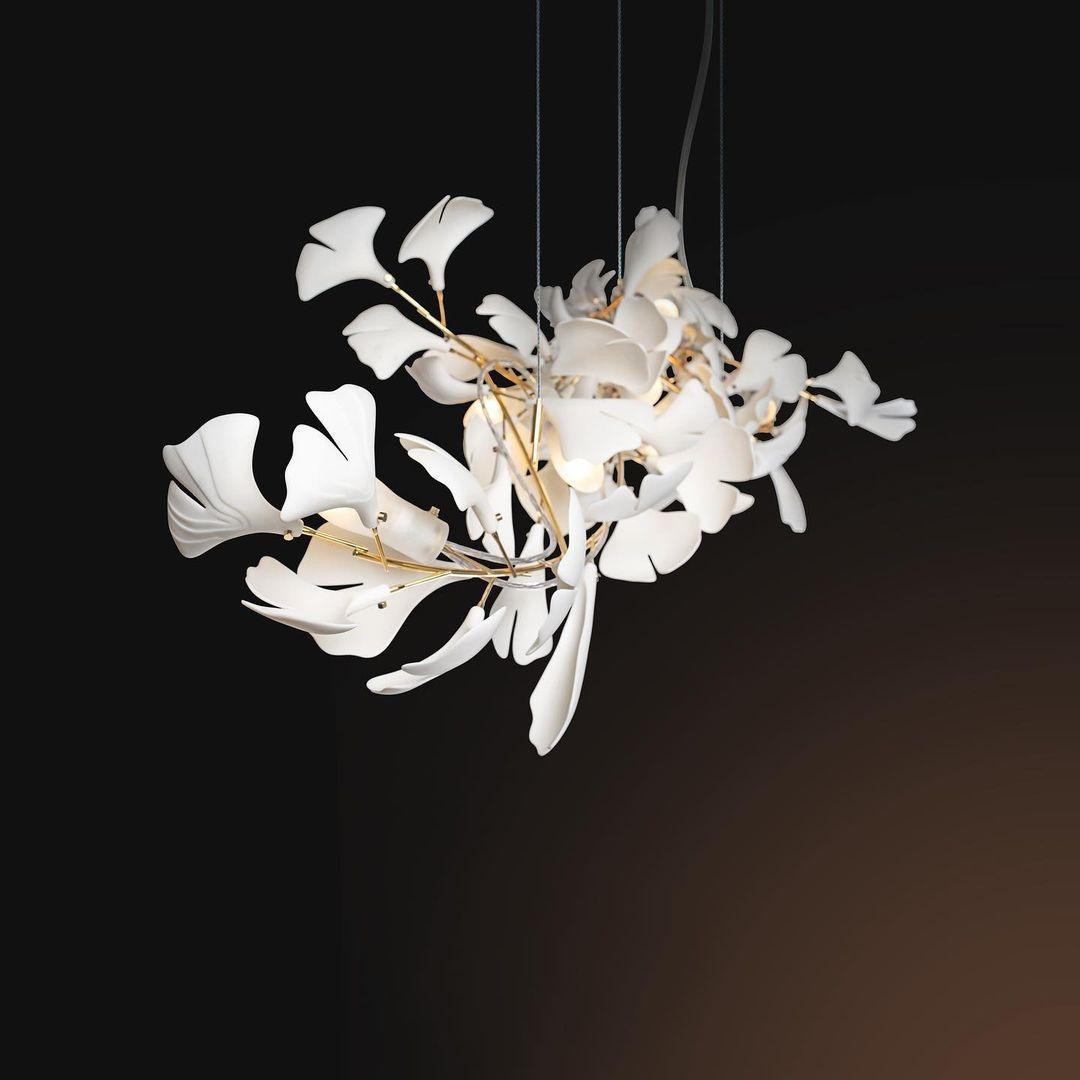 Ayla żyrandol Gingko Petal ceramika