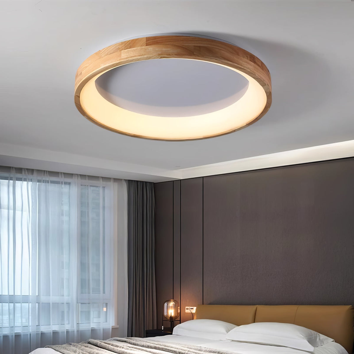 Uphae nowoczesna lampa sufitowa w stylu minimalistycznym ze szkła