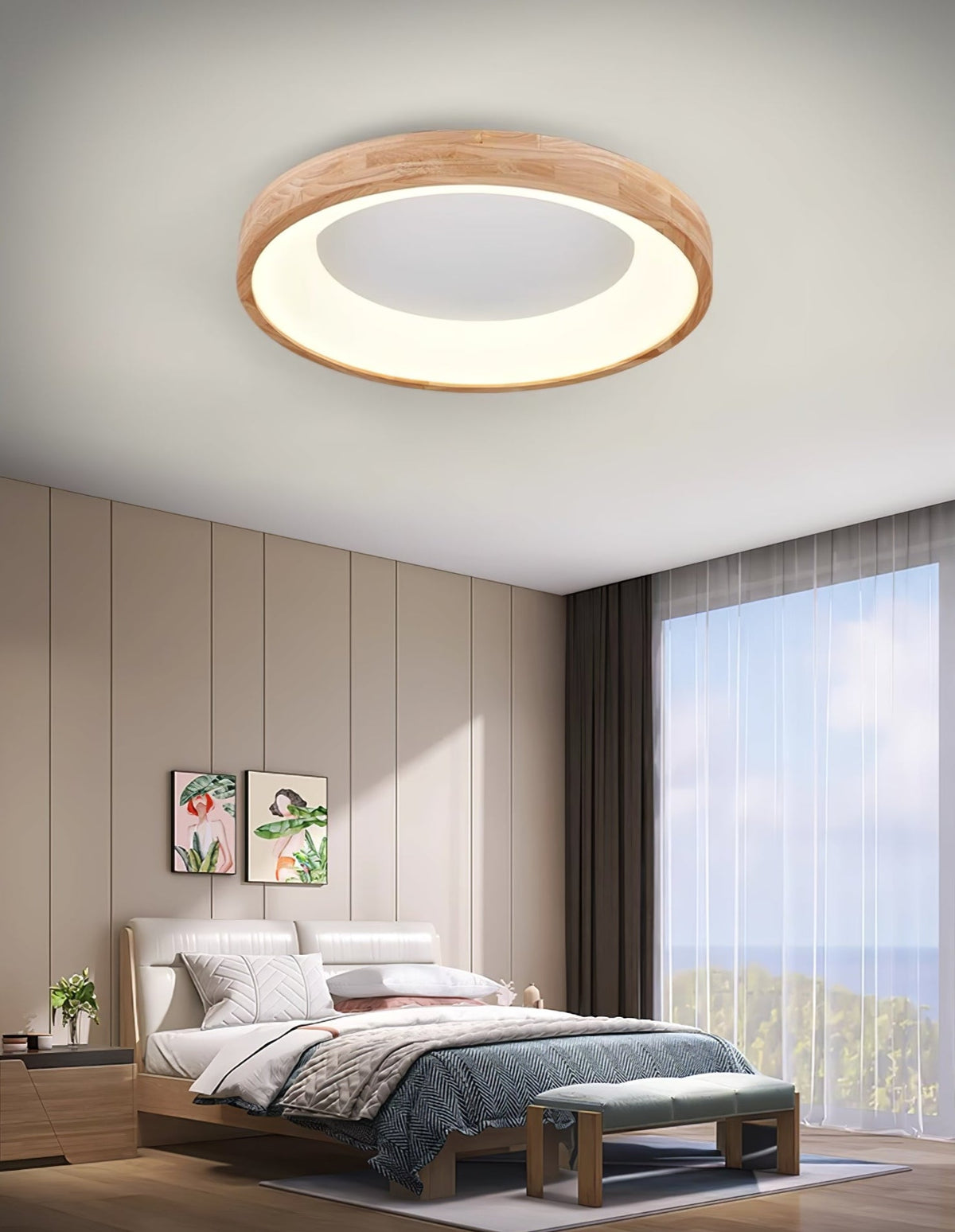 Uphae nowoczesna lampa sufitowa w stylu minimalistycznym ze szkła