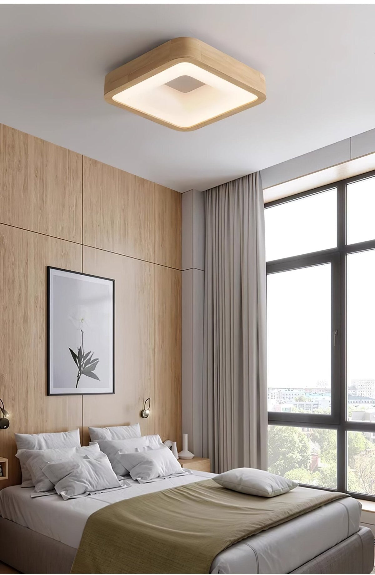 Uphae nowoczesna lampa sufitowa w stylu minimalistycznym ze szkła