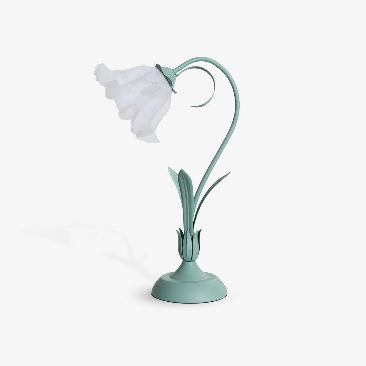Zorien lampa stołowa z akrylowym wzorem kwiatowym