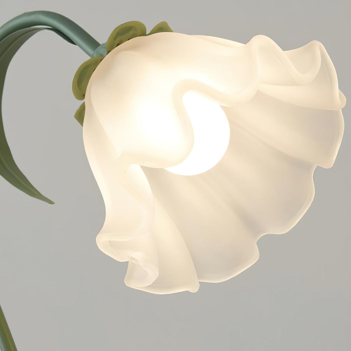 Zorien lampa stołowa z akrylowym wzorem kwiatowym