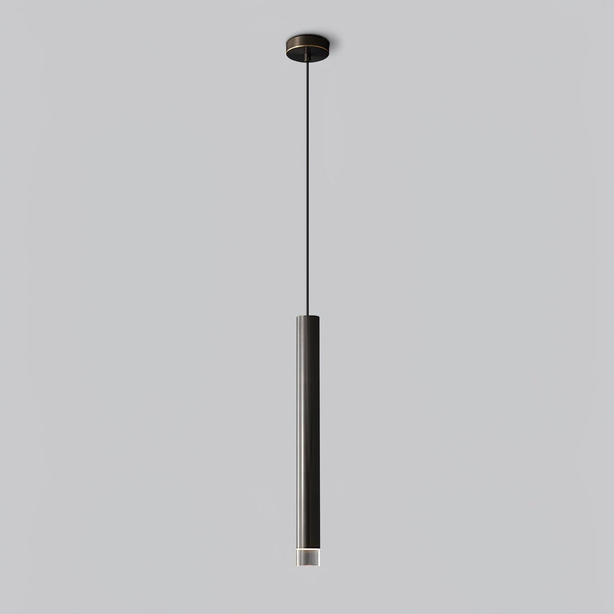 Cetheel nowoczesna minimalistyczna lampa wisząca ze złotej miedzi i akrylu