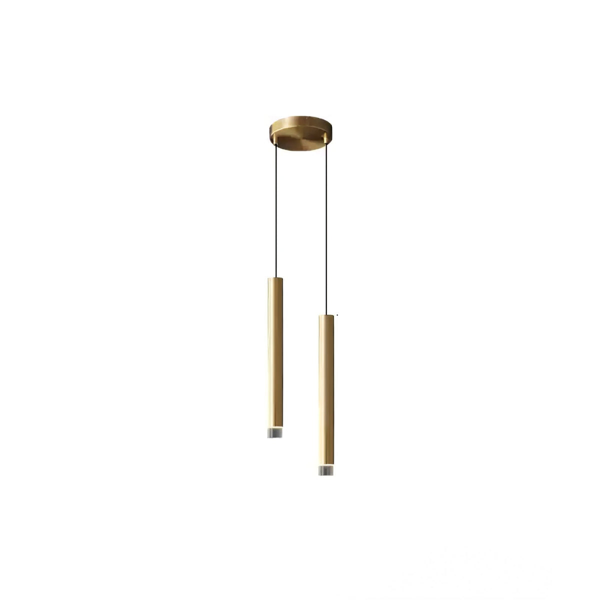 Cetheel nowoczesna minimalistyczna lampa wisząca ze złotej miedzi i akrylu