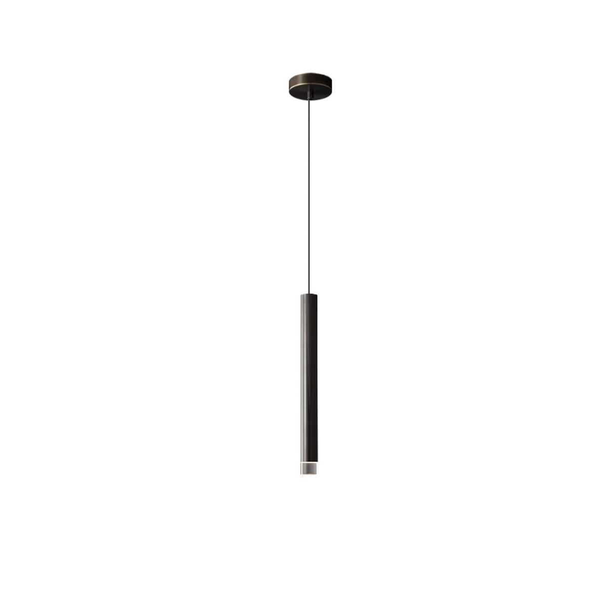Cetheel nowoczesna minimalistyczna lampa wisząca ze złotej miedzi i akrylu