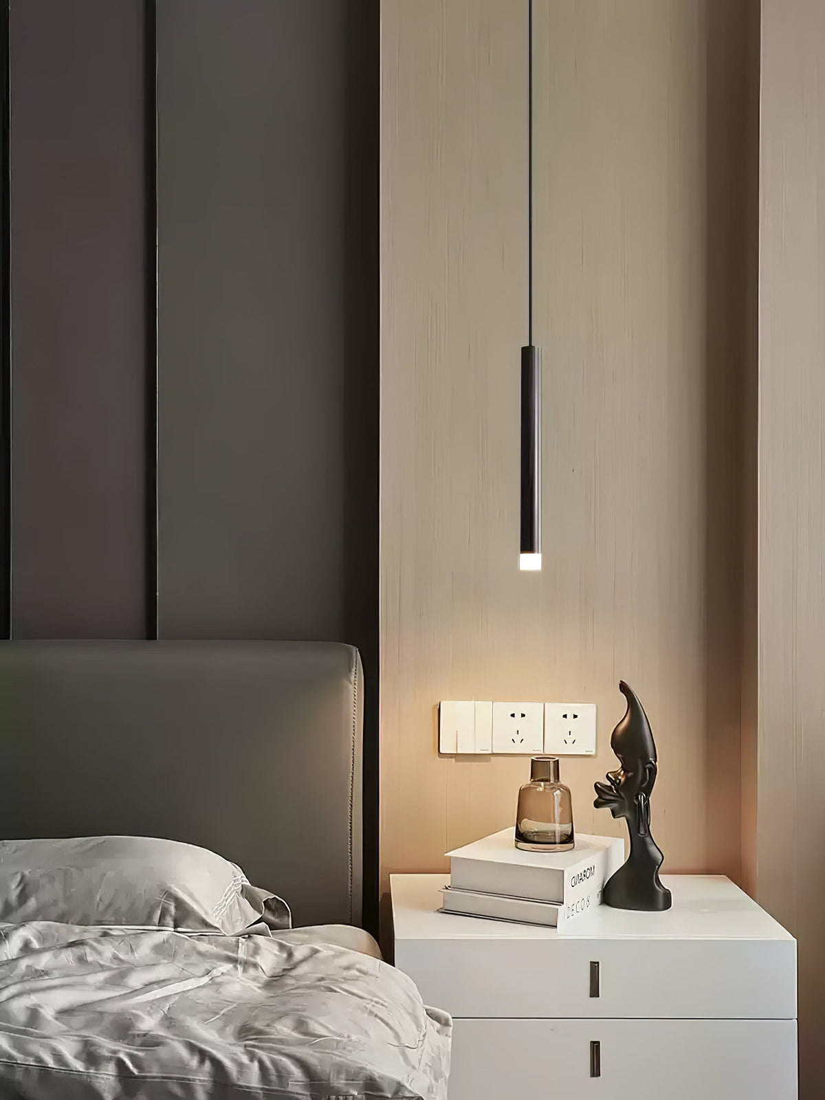 Cetheel nowoczesna minimalistyczna lampa wisząca ze złotej miedzi i akrylu