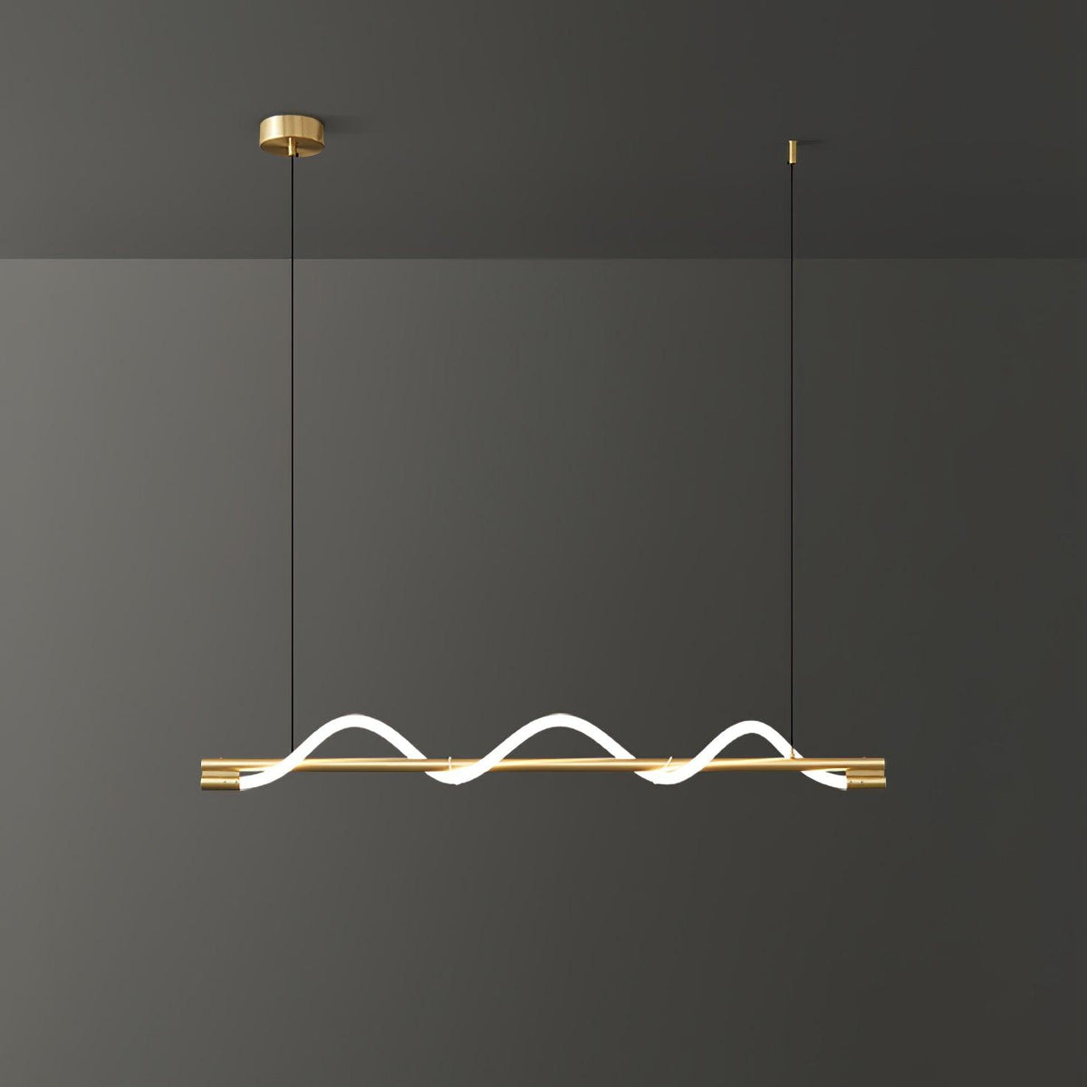 Lampa wisząca Pulse minimalistyczna z miedzi