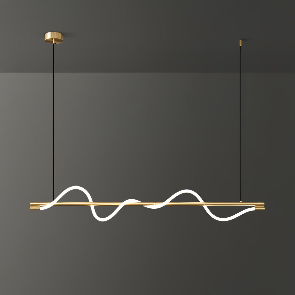 Lampa wisząca Pulse minimalistyczna z miedzi