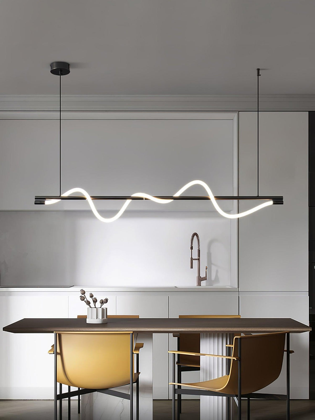 Lampa wisząca Pulse minimalistyczna z miedzi