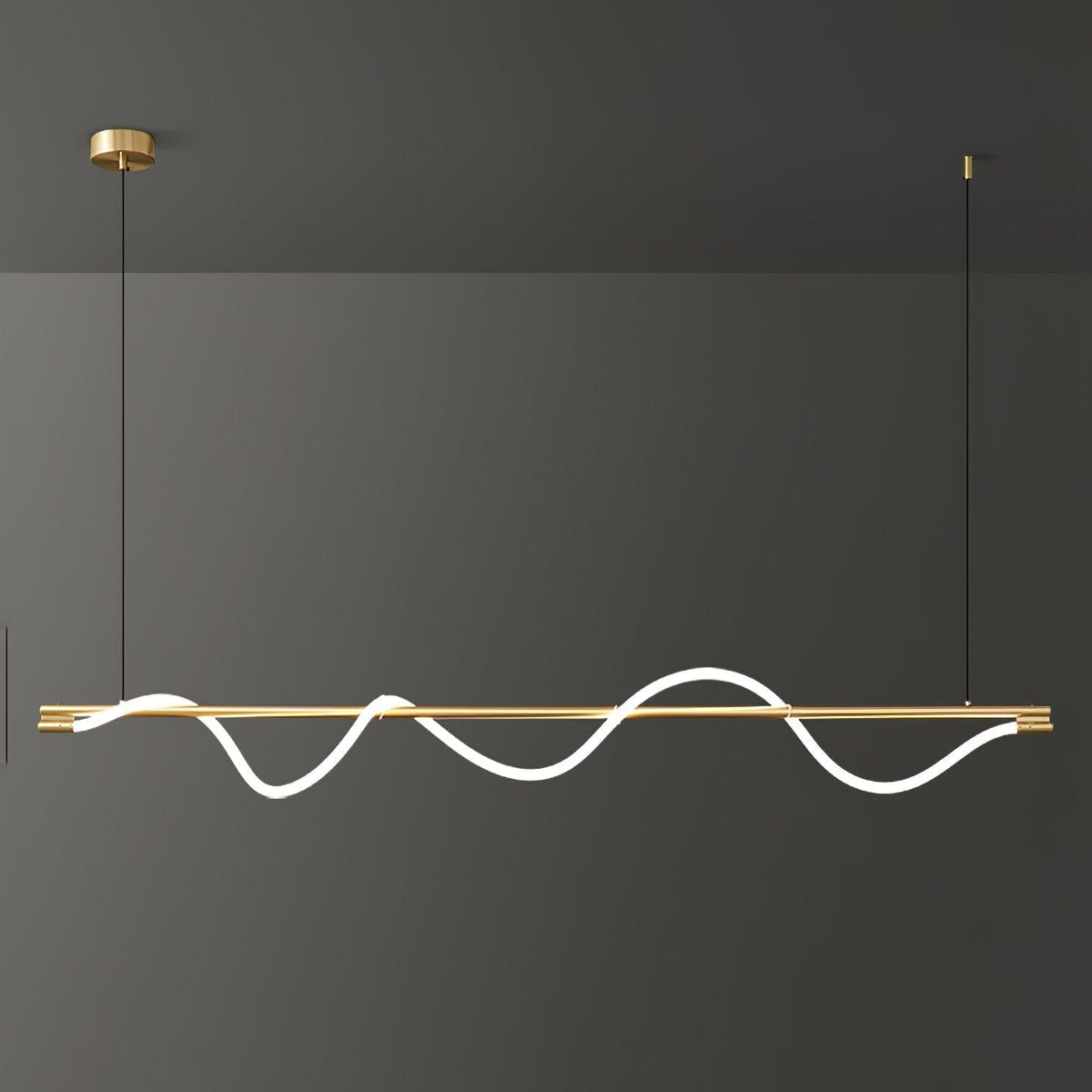 Lampa wisząca Pulse minimalistyczna z miedzi