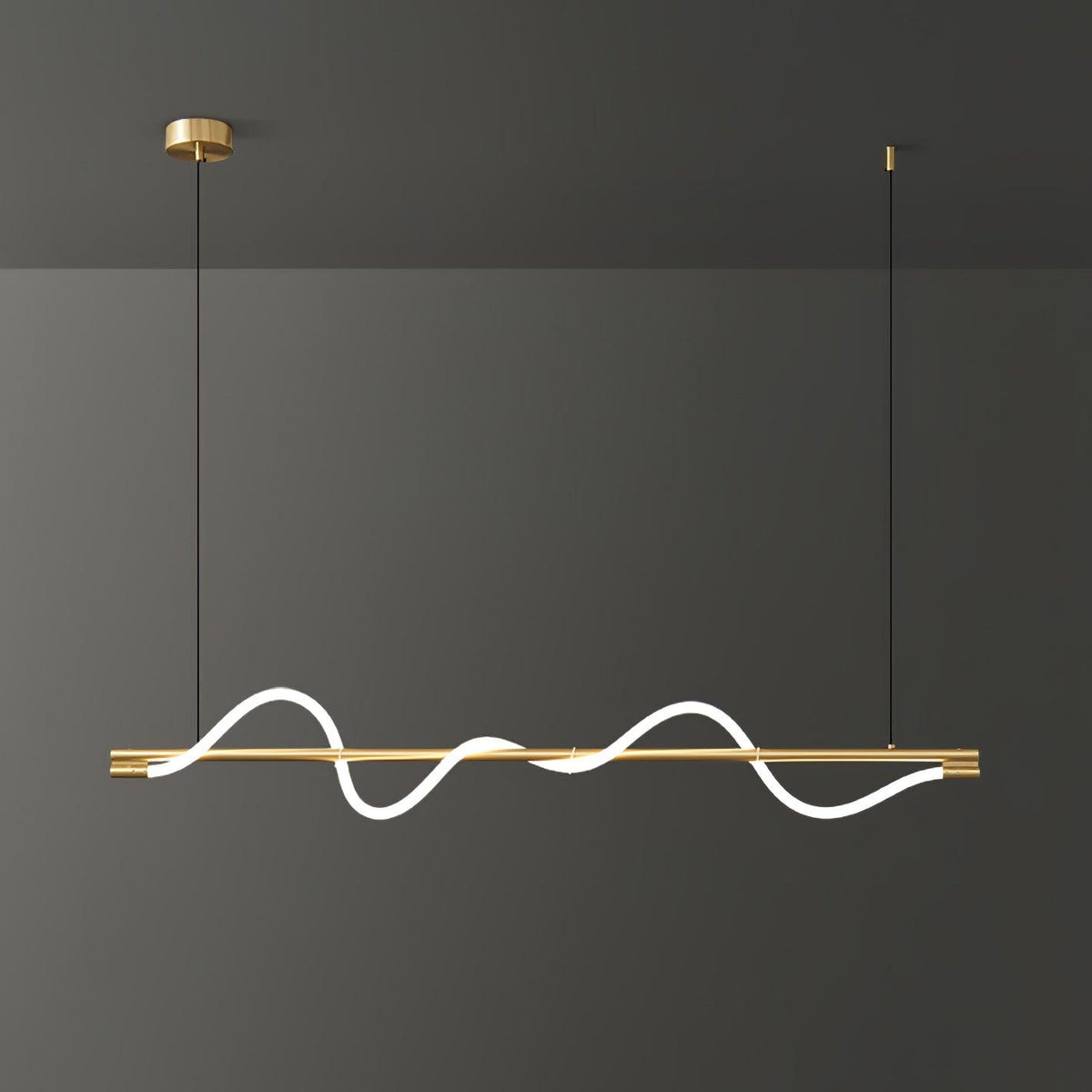 Lampa wisząca Pulse minimalistyczna z miedzi