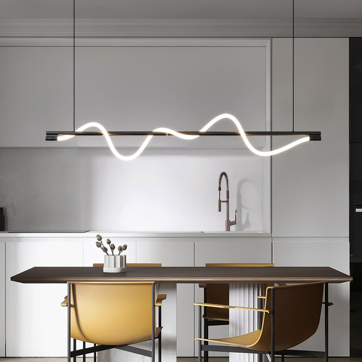 Lampa wisząca Pulse minimalistyczna z miedzi