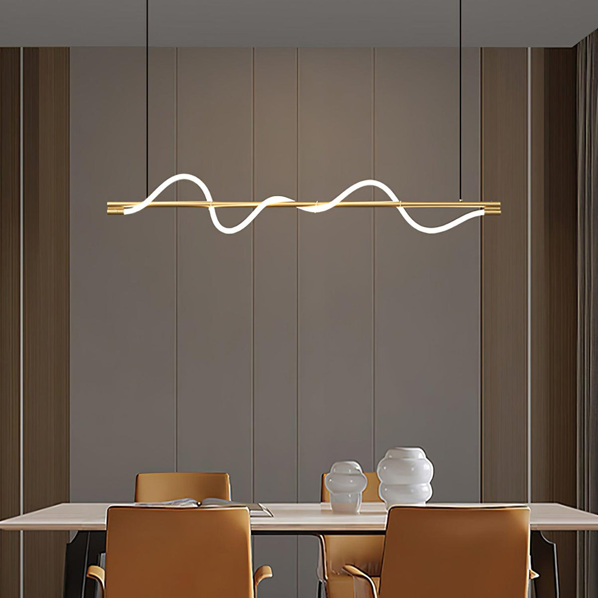 Lampa wisząca Pulse minimalistyczna z miedzi