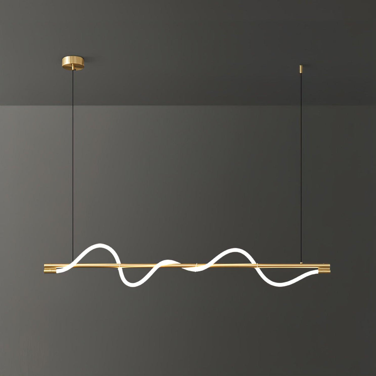 Lampa wisząca Pulse minimalistyczna z miedzi