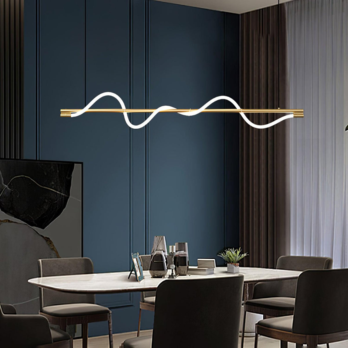 Lampa wisząca Pulse minimalistyczna z miedzi