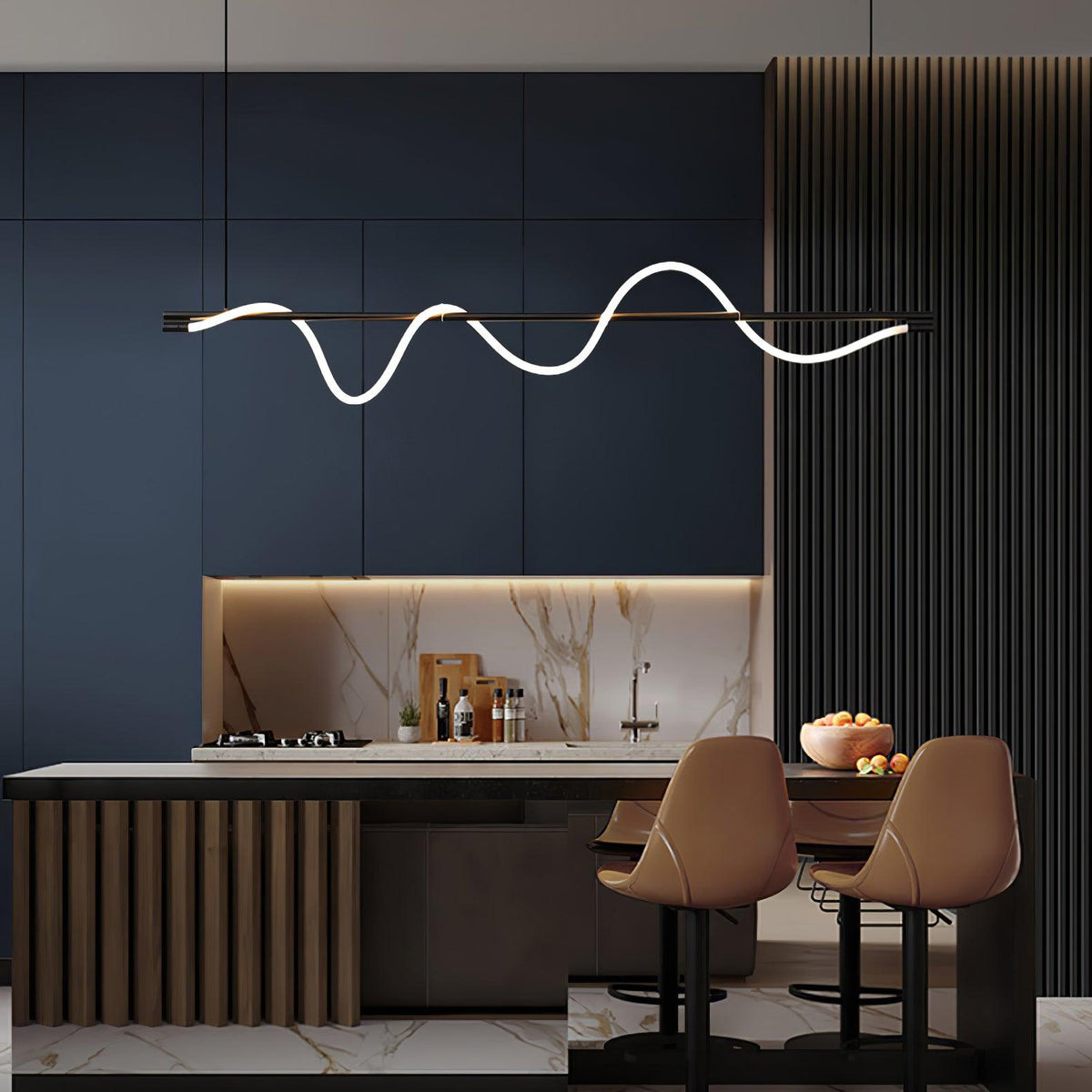 Lampa wisząca Pulse minimalistyczna z miedzi