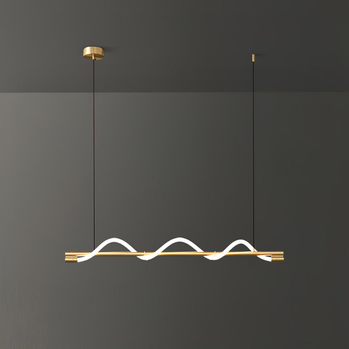 Lampa wisząca Pulse minimalistyczna z miedzi