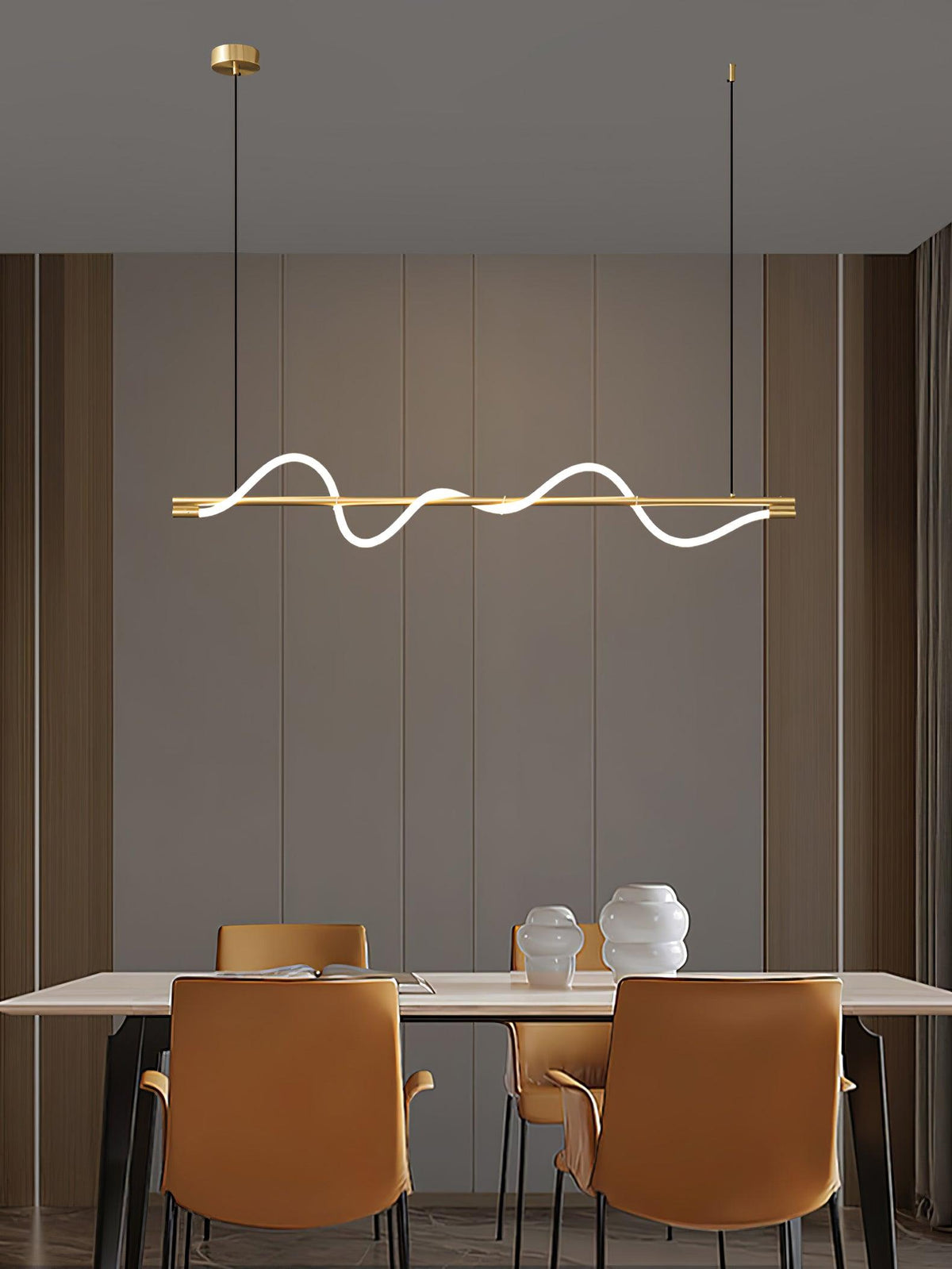 Lampa wisząca Pulse minimalistyczna z miedzi
