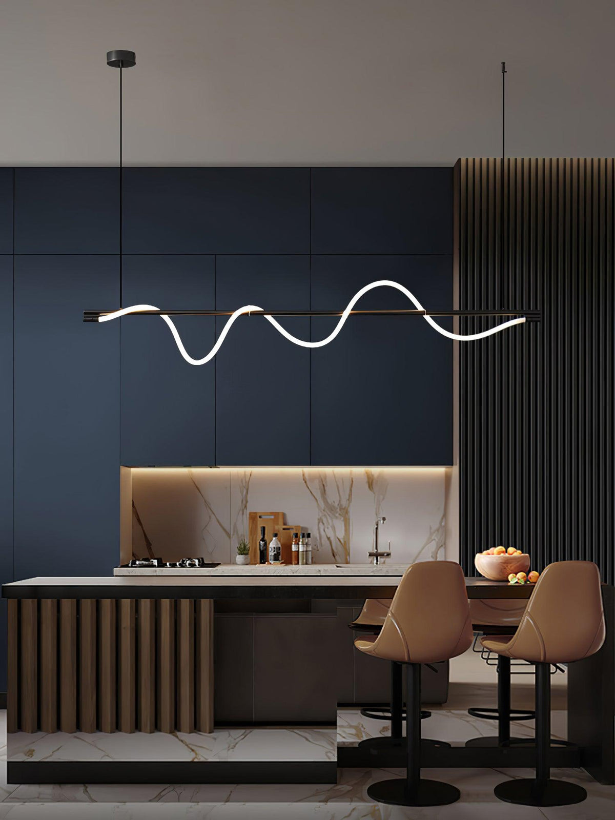 Lampa wisząca Pulse minimalistyczna z miedzi