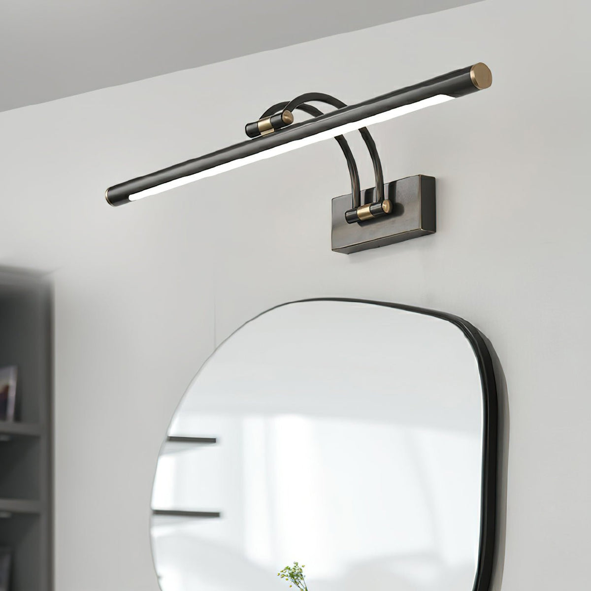 Solarielle liniowy kinkiet Vanity Brass