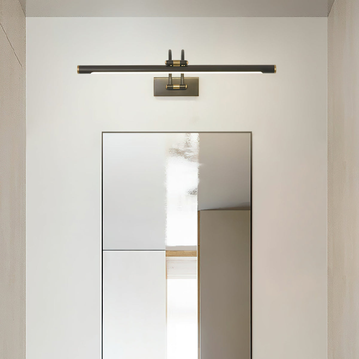Solarielle liniowy kinkiet Vanity Brass