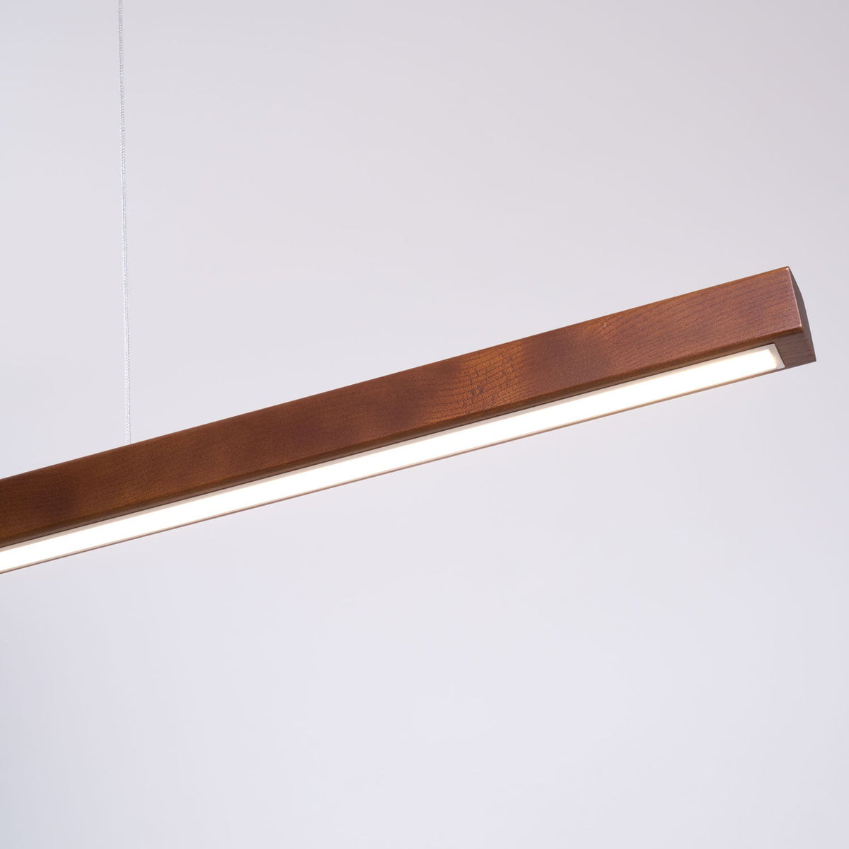 Aro liniowa lampa wisząca z drewna