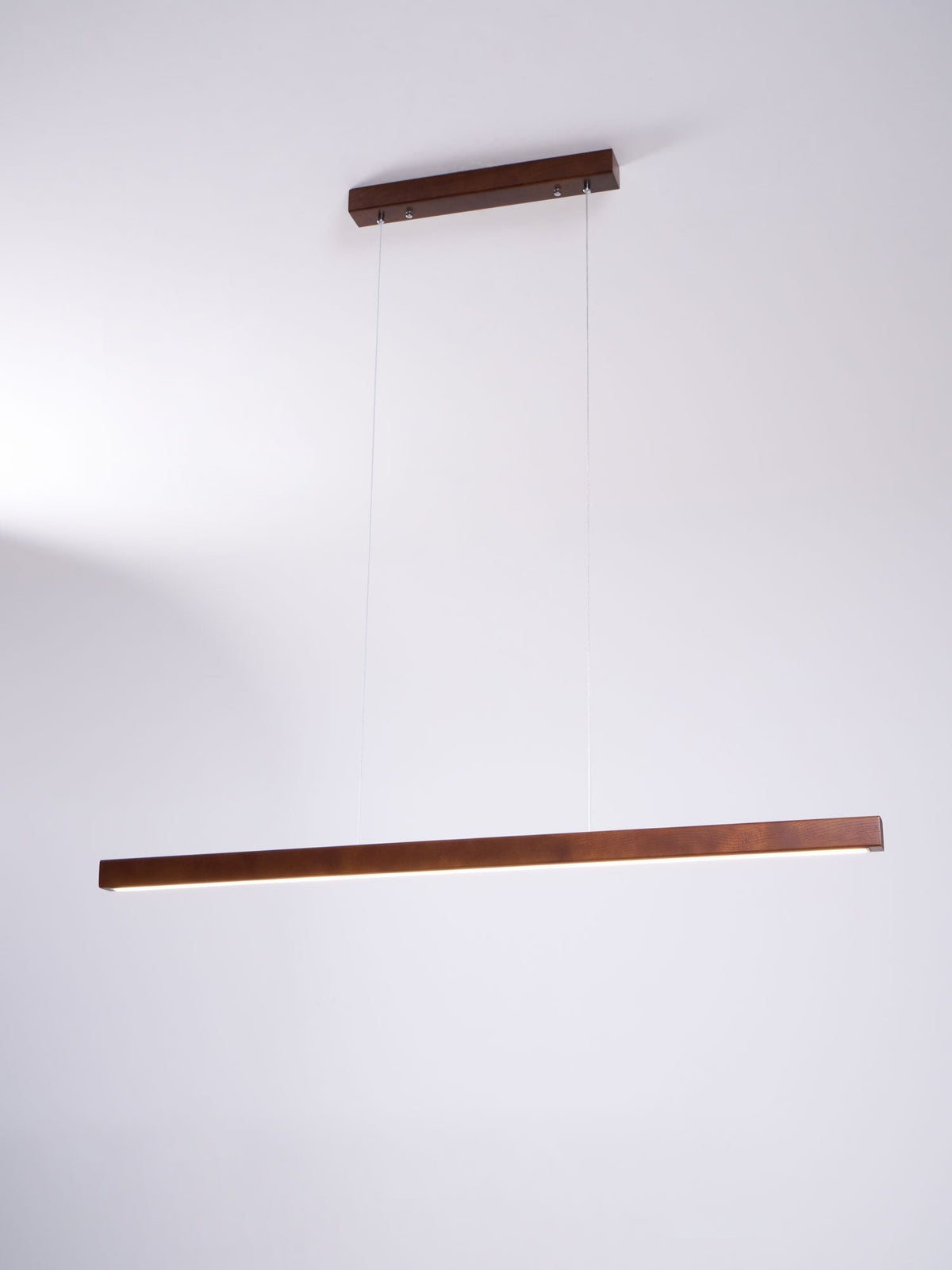 Aro liniowa lampa wisząca z drewna
