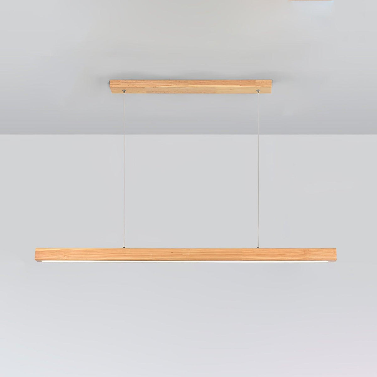 Aro liniowa lampa wisząca z drewna