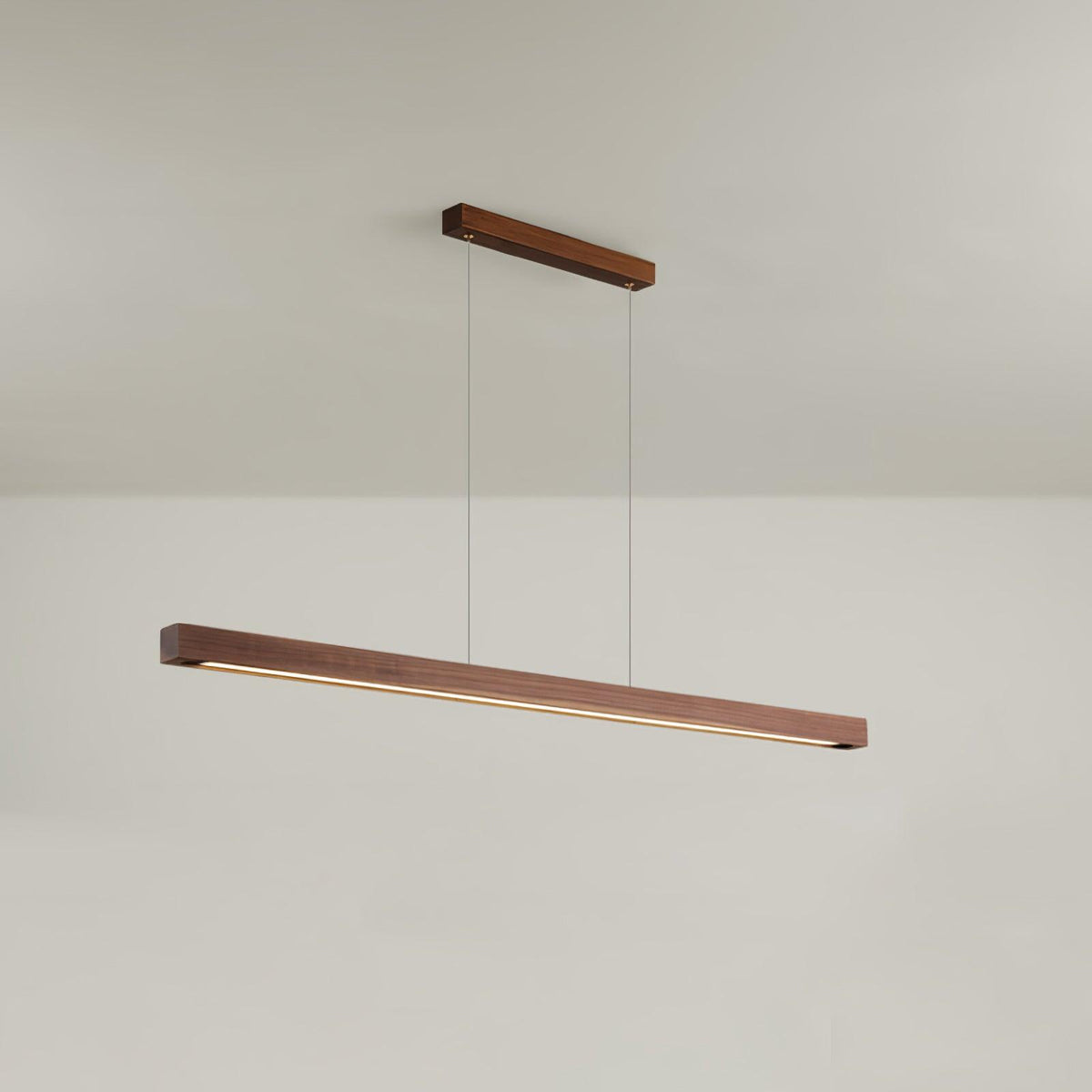 Aro liniowa lampa wisząca z drewna