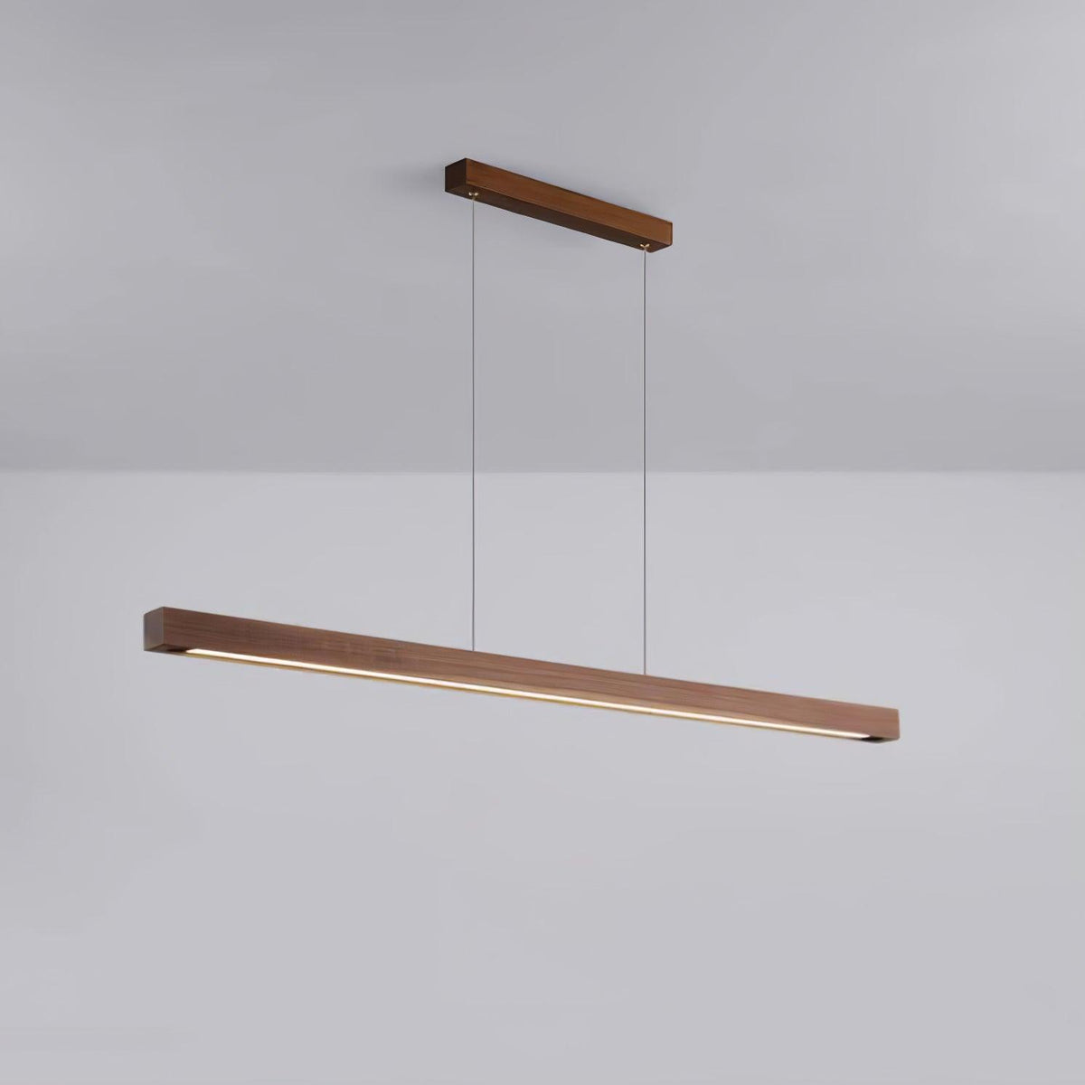 Aro liniowa lampa wisząca z drewna
