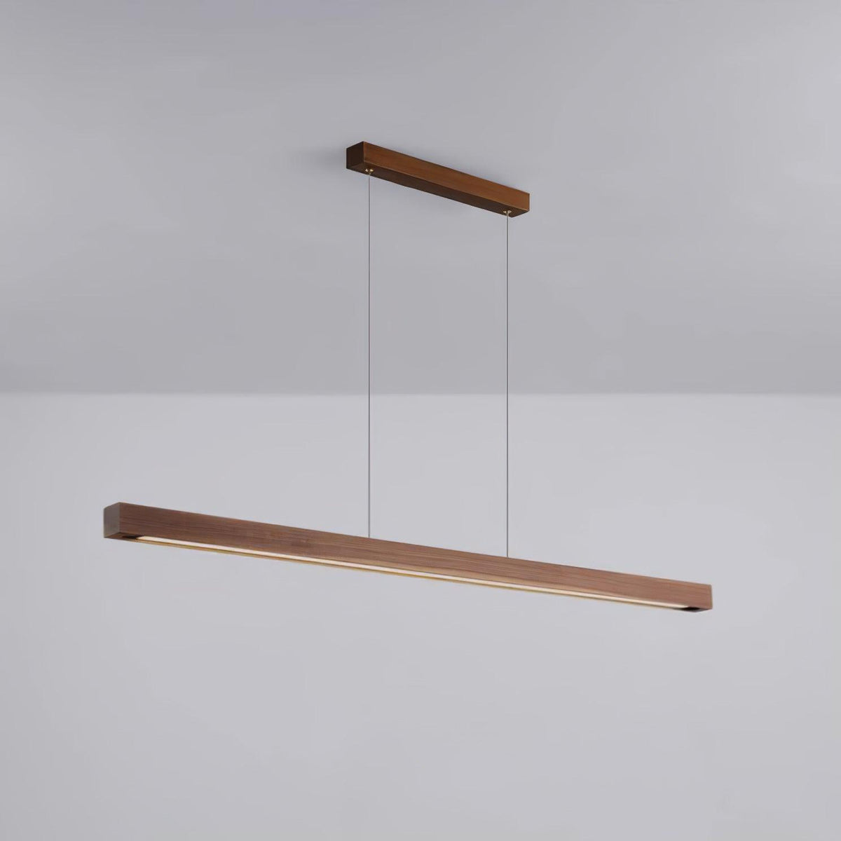 Aro liniowa lampa wisząca z drewna