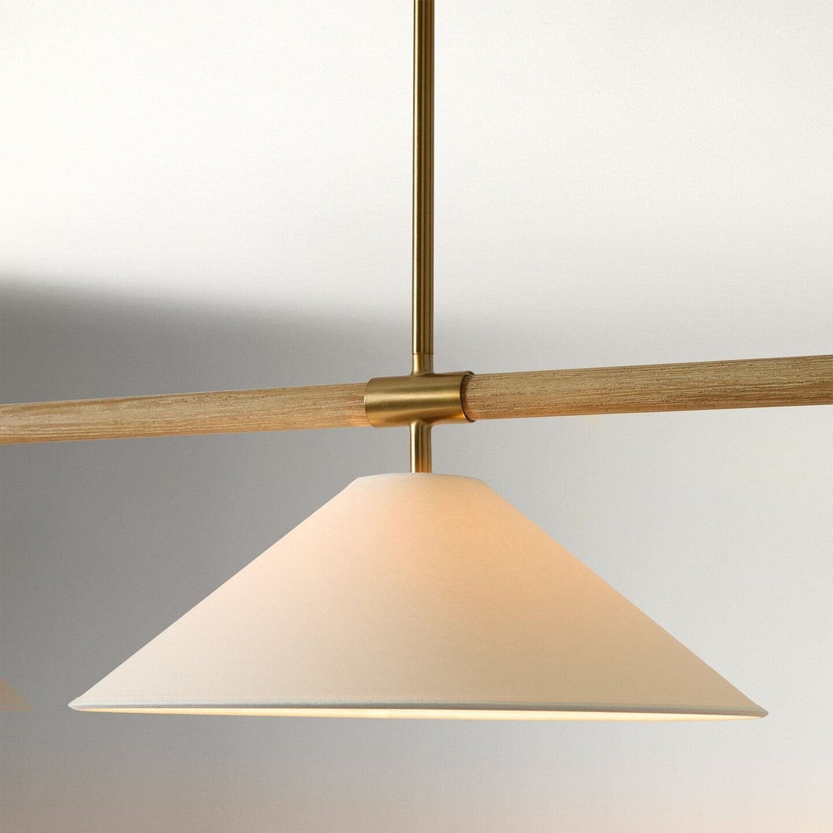 Linen Cone liniowy żyrandol