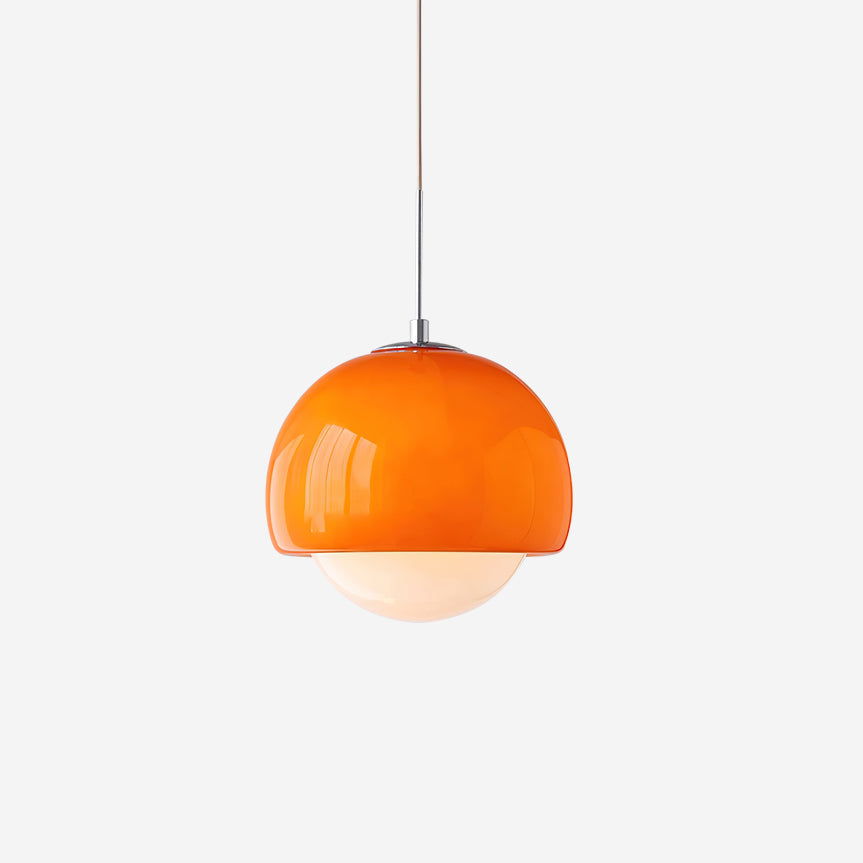 Lipko lampa wisząca ze szkła w kulistej osłonie retro nowoczesna kolorowa