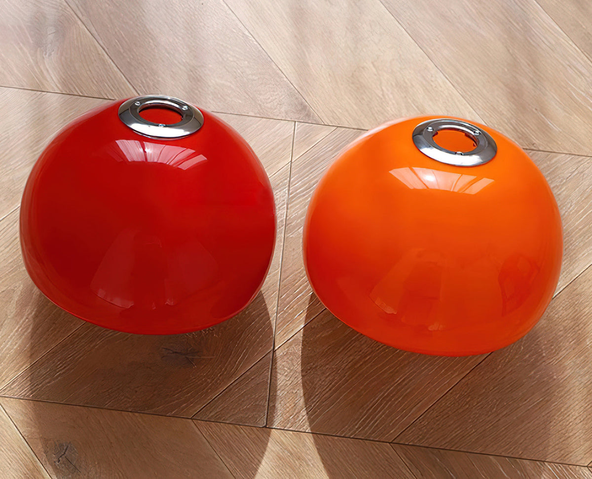 Lipko lampa wisząca ze szkła w kulistej osłonie retro nowoczesna kolorowa