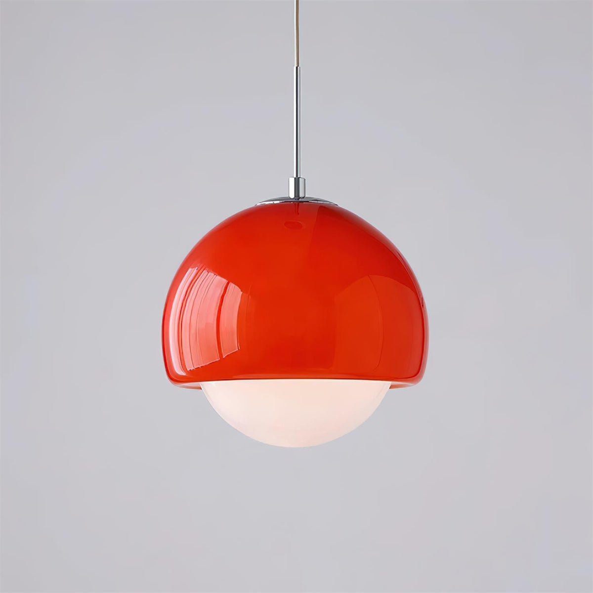 Lipko lampa wisząca ze szkła w kulistej osłonie retro nowoczesna kolorowa