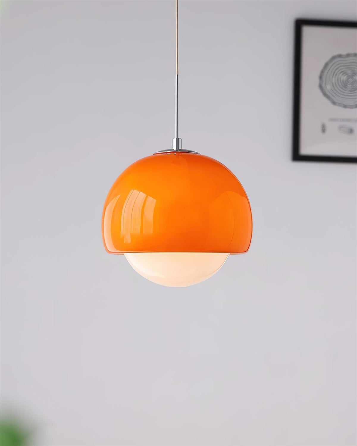 Lipko lampa wisząca ze szkła w kulistej osłonie retro nowoczesna kolorowa