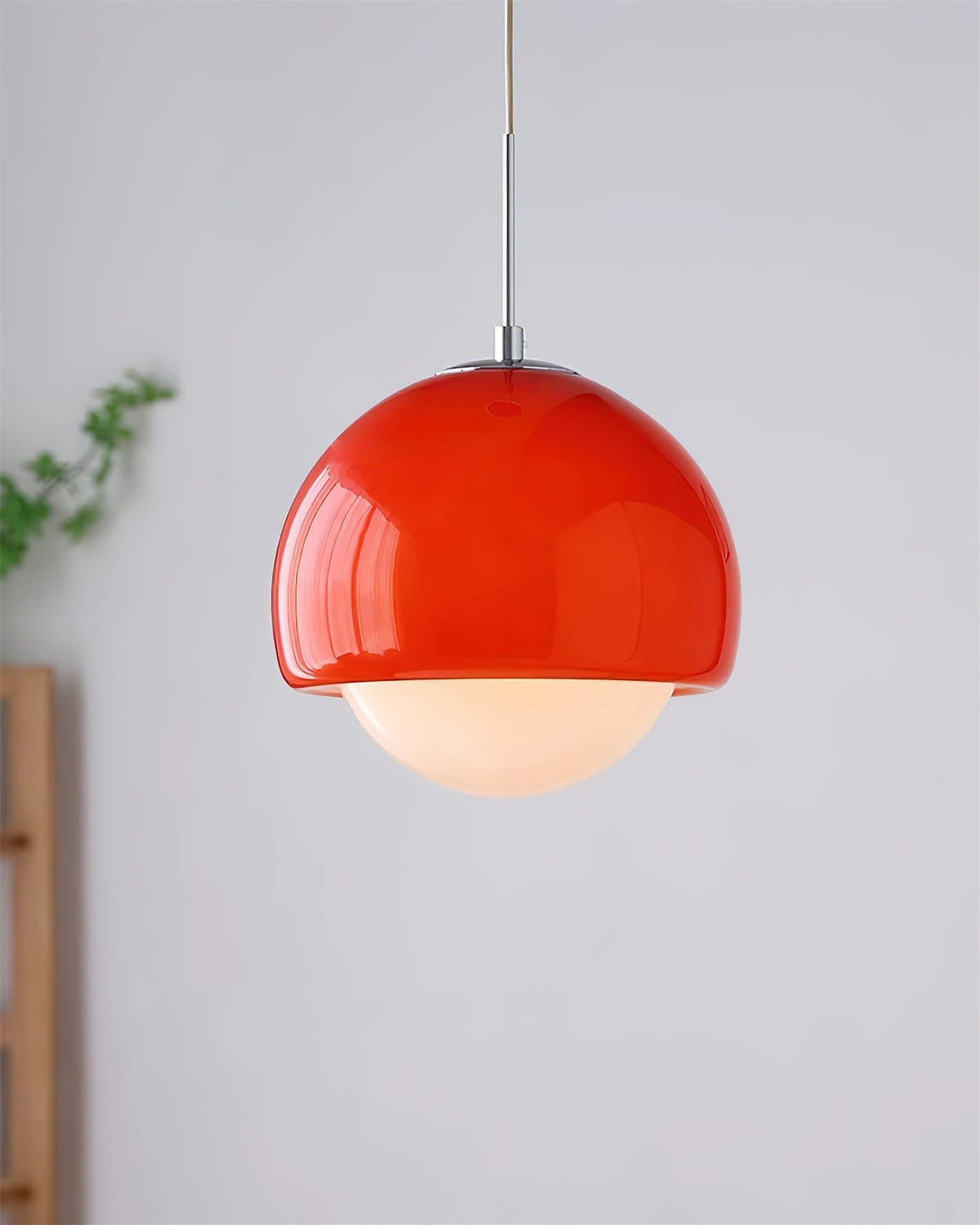 Lipko lampa wisząca ze szkła w kulistej osłonie retro nowoczesna kolorowa