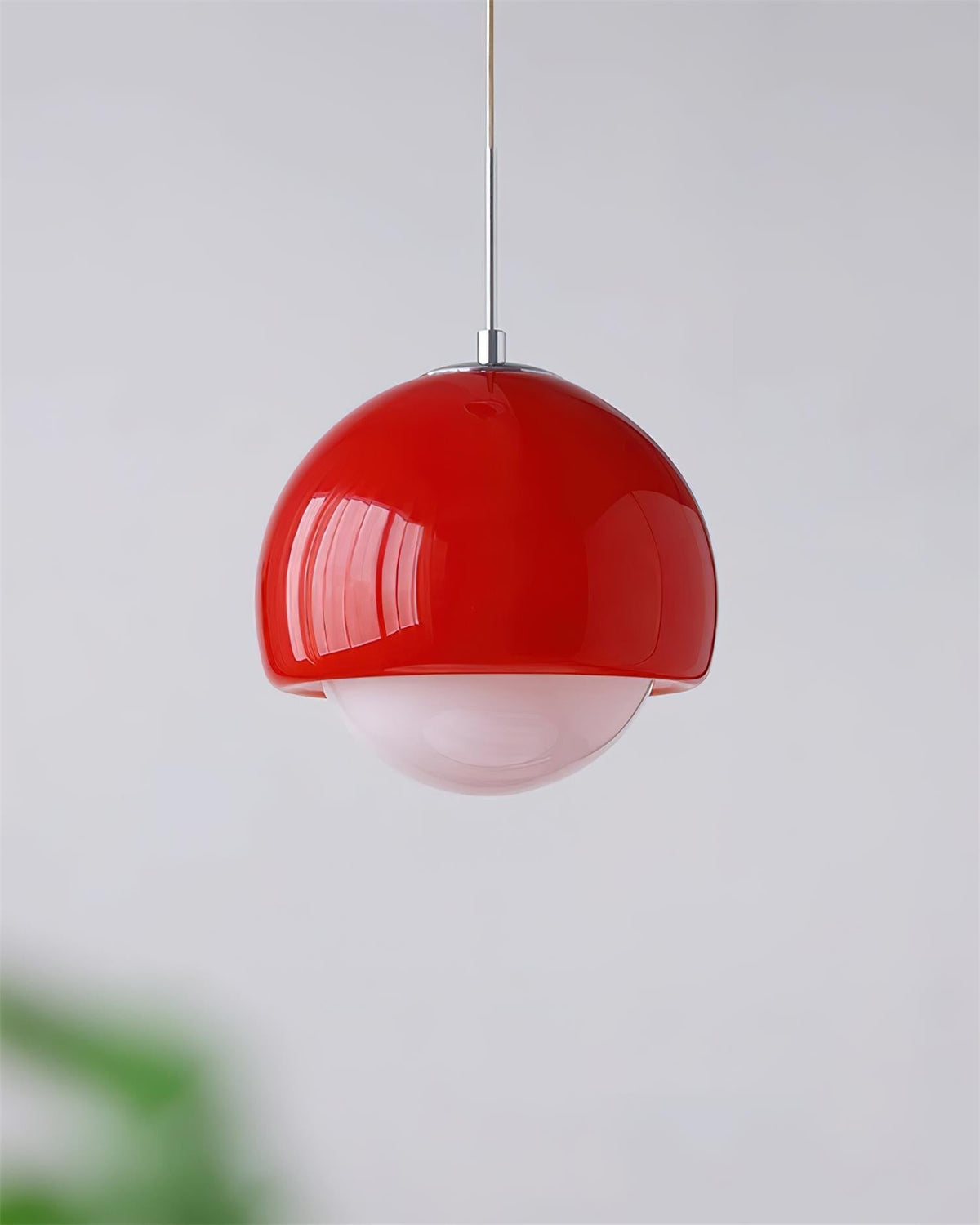 Lipko lampa wisząca ze szkła w kulistej osłonie retro nowoczesna kolorowa