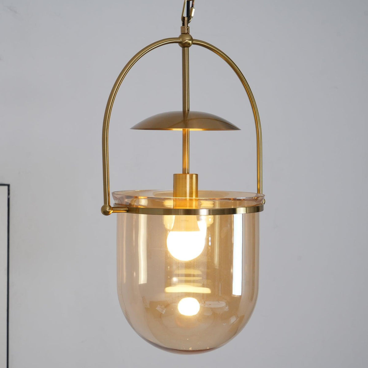 Lampa wisząca Velanaya ze szkła z mosiądzu w stylu vintage do salonu